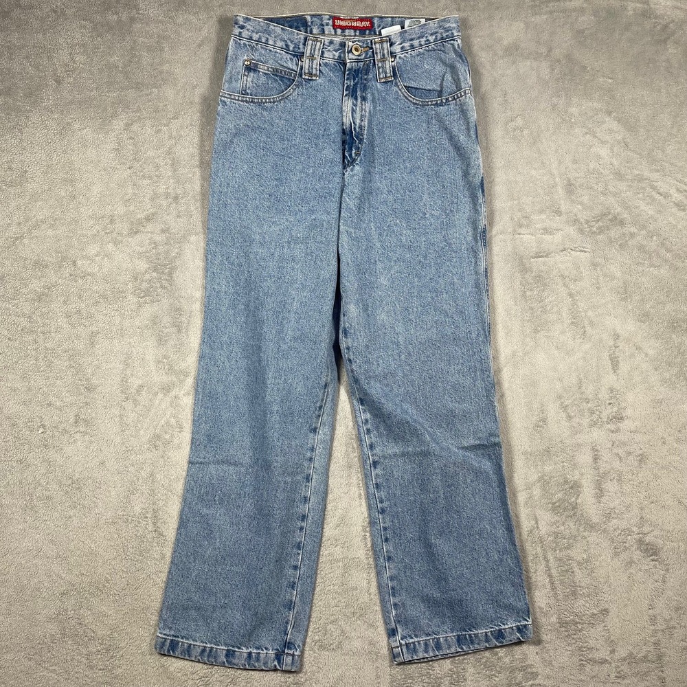 Unionbay Jeans Mens 30x32 Light Wash Blue Straight Leg Vintage 90s Denim